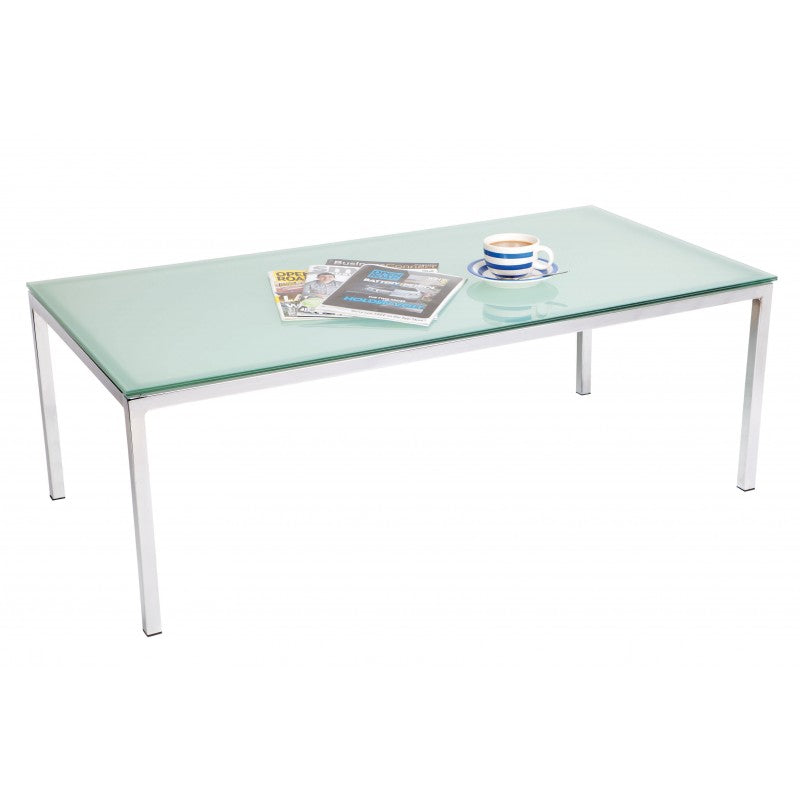 ATHENA COFFEE TABLE WITH GLASS TOP