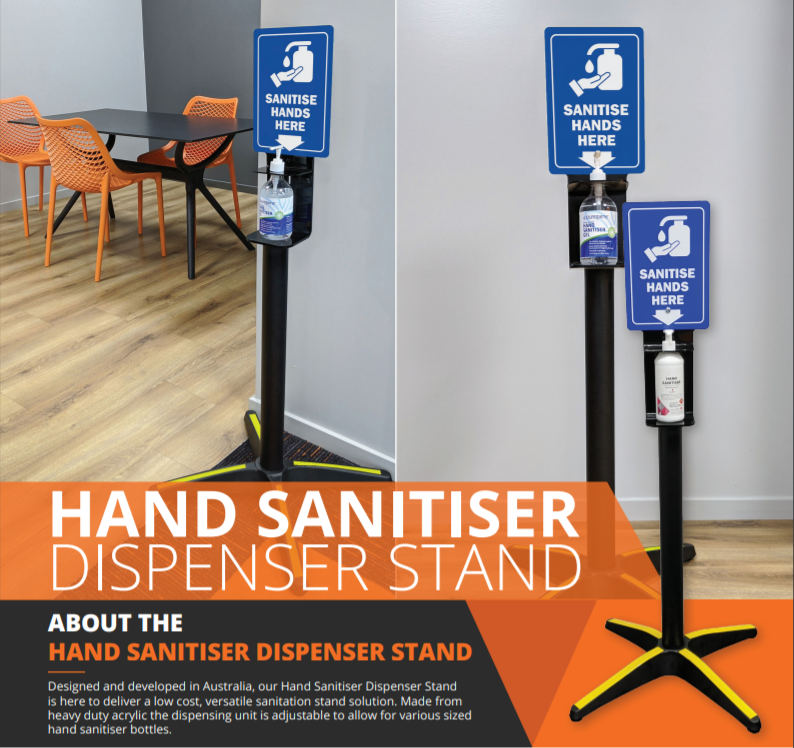 HAND SANITISER DISPENSER / TABLE BASE
