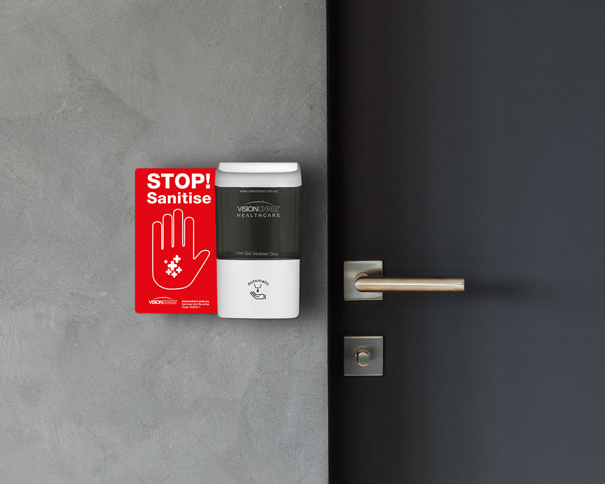 WALL-MOUNT 'NO TOUCH' HAND SANITISING DISPENSER