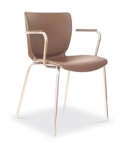 INOX CLIENT CHAIR WITH OR WITHOUT ARMS