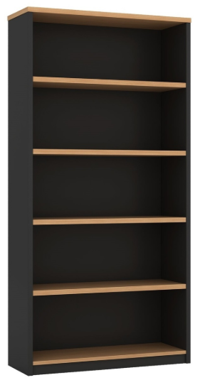 TWO-TONE OPEN BOOKCASES