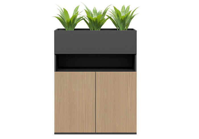 PLANTER BOX WITH SHELF & STORAGE