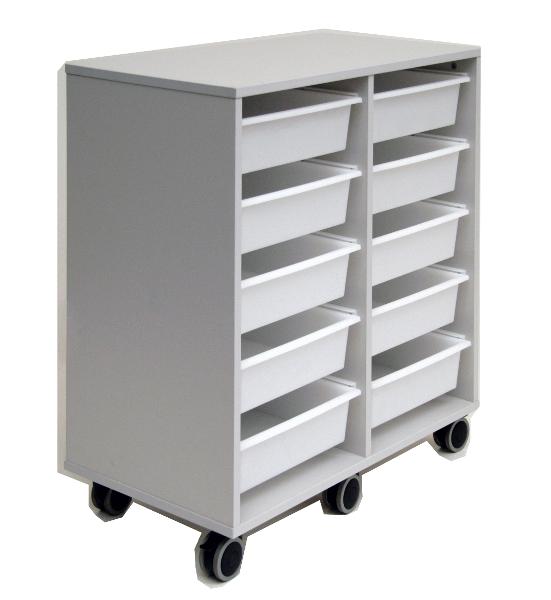 MELAMINE TOTE TROLLEYS