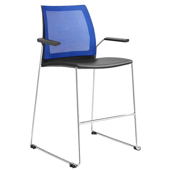 VINN MESH BACK STOOL WITH ARMS