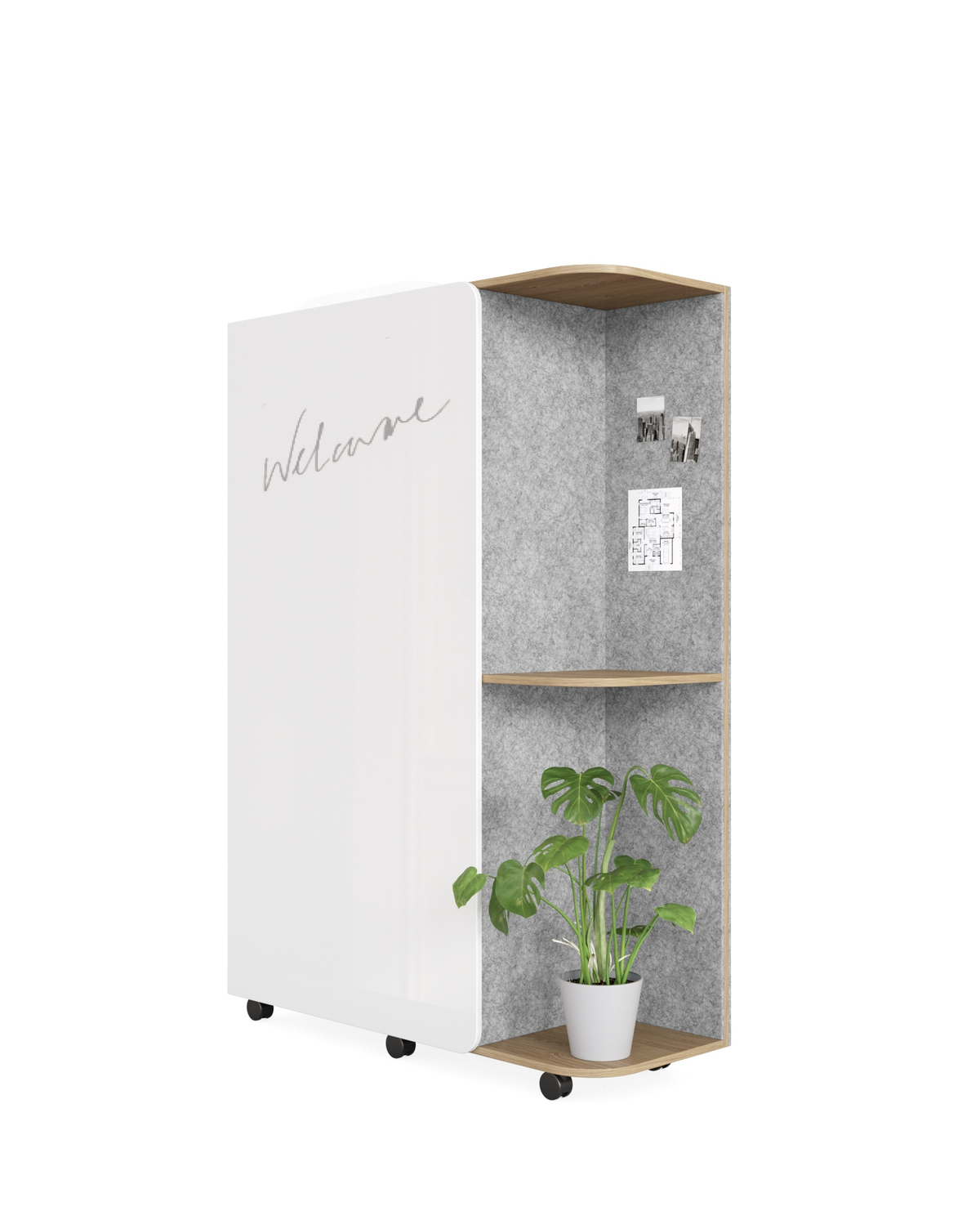 MOBILE CUPBOARD WITH WRITEABLE SHEEN DOOR
