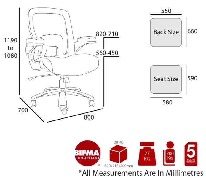 BOEING BARIATRIC EXECUTIVE CHAIR - 200 KG