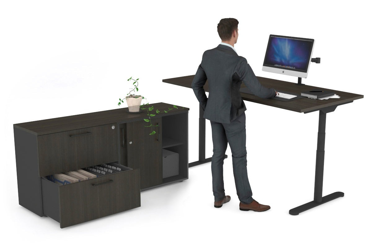 FLEXI PREMIUM HEIGHT ADJUSTABLE DESK EXECUTIVE SETTING