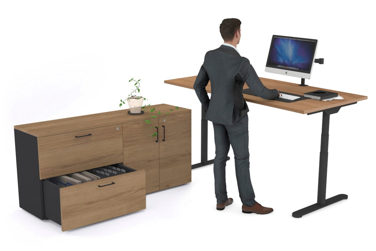 FLEXI PREMIUM HEIGHT ADJUSTABLE DESK EXECUTIVE SETTING