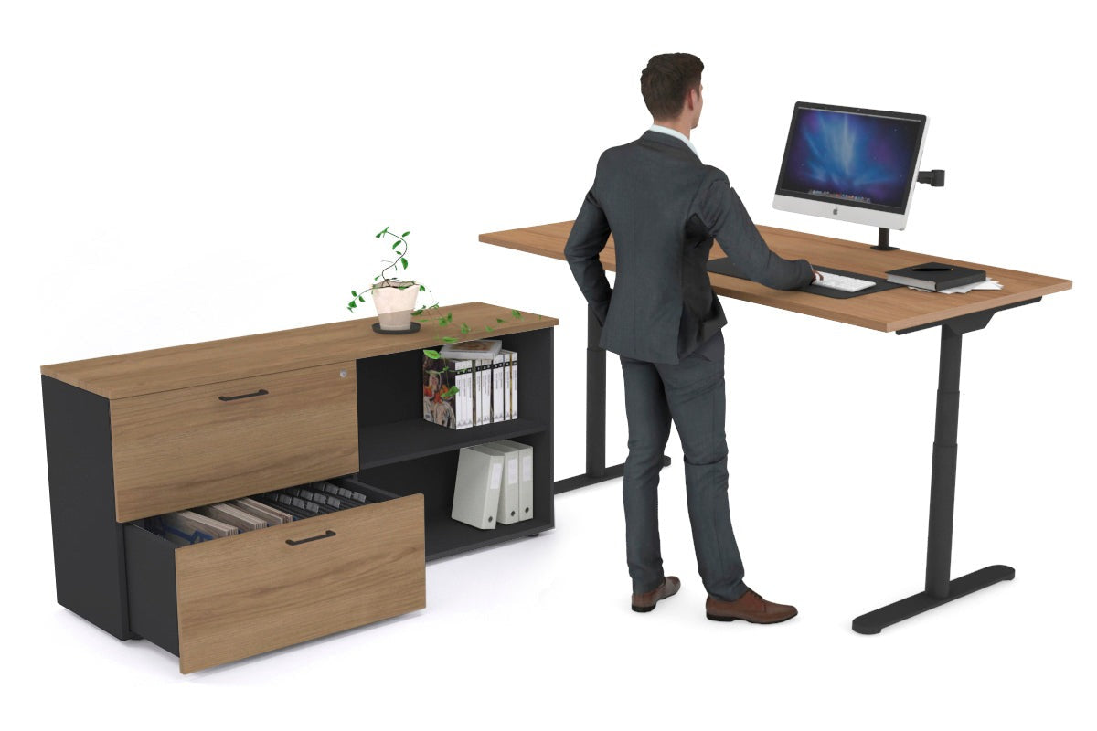 FLEXI PREMIUM HEIGHT ADJUSTABLE DESK EXECUTIVE SETTING