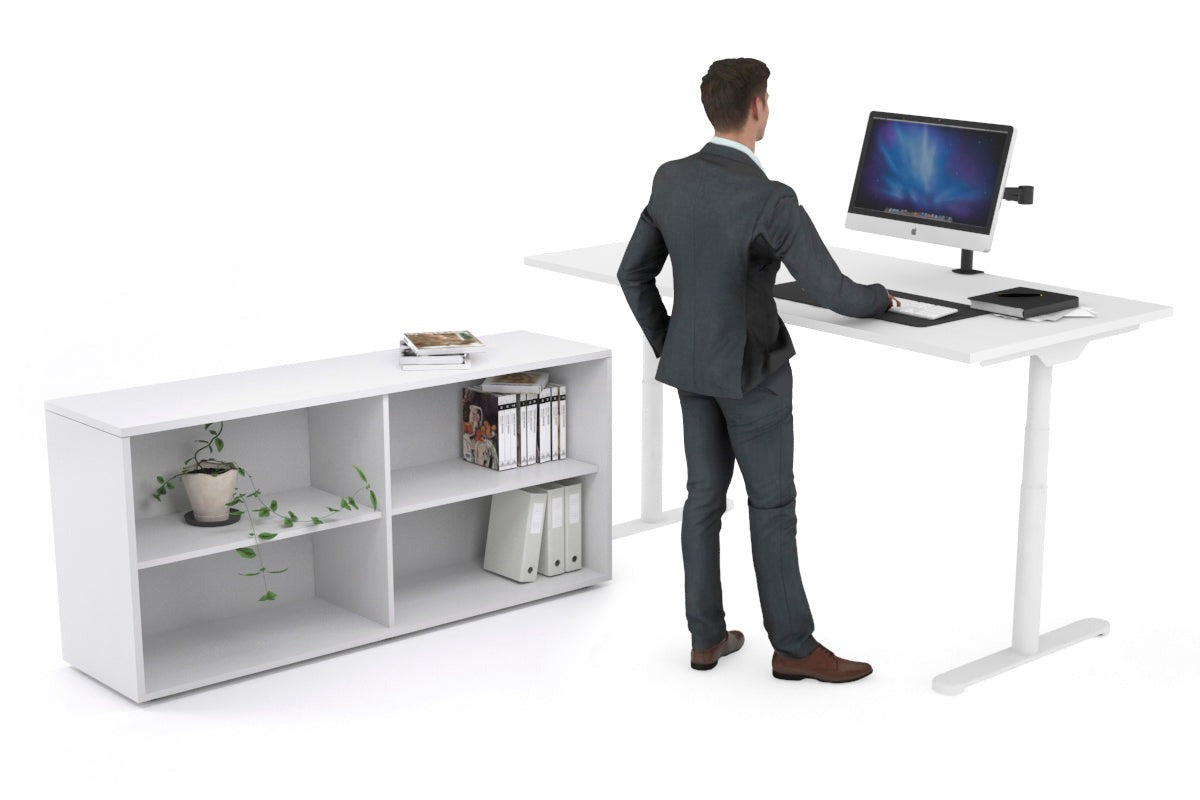 FLEXI PREMIUM HEIGHT ADJUSTABLE DESK EXECUTIVE SETTING