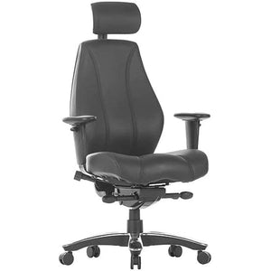 RAPTOR HEAVY DUTY LEATHER EXECUTIVE CHAIR - 200KG