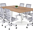 SAPPHIRE DISC BASE BOARDROOM RECTANGLE TABLE