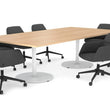 SAPPHIRE DISC BASE BOARDROOM RECTANGLE TABLE