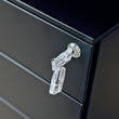 MOBILE PEDESTAL WITH FILING DRAWER METAL IN BLACK