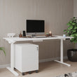 MOBILE PEDESTAL WITH FILING DRAWER METAL IN WHITE