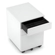 MOBILE PEDESTAL WITH FILING DRAWER METAL IN WHITE