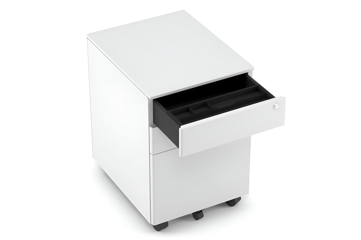 MOBILE PEDESTAL WITH FILING DRAWER METAL IN WHITE