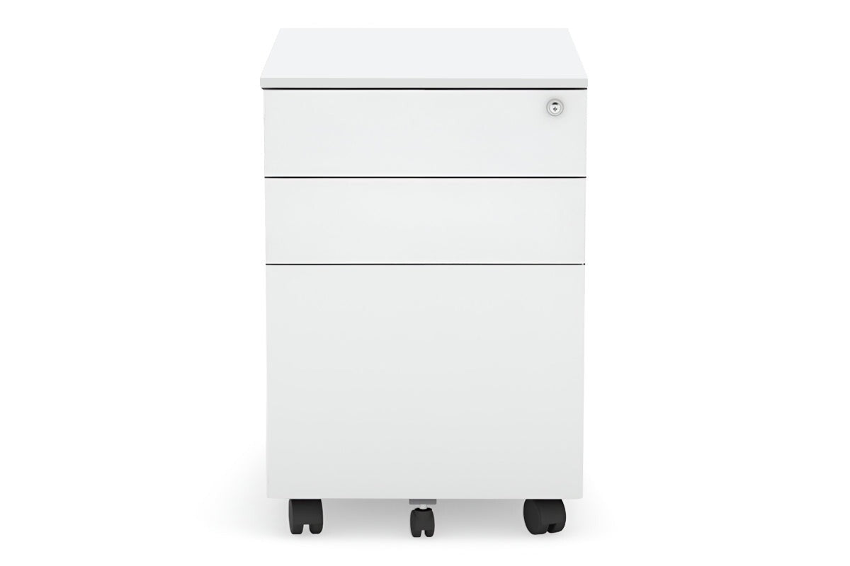 MOBILE PEDESTAL WITH FILING DRAWER METAL IN WHITE