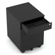 MOBILE PEDESTAL WITH FILING DRAWER METAL IN BLACK