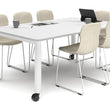 QUADRO 80MM CYLINDER LEG MOBILE MEETING TABLE