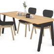 QUADRO A LEGS TABLE IN BLACK