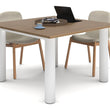 QUADRO CYLINDER LEG MODERN BOARDROOM RECTANGLE TABLE
