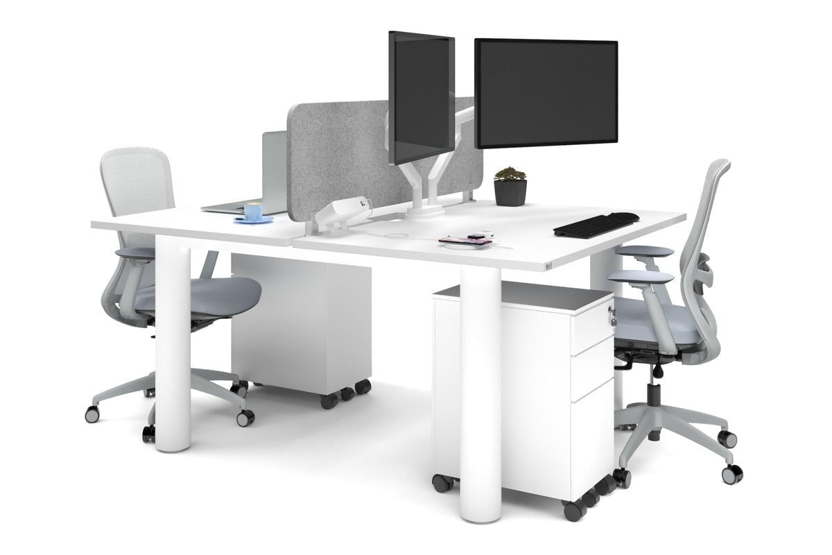 QUADRO CYLINDER LEG OFFICE WORKSTATION