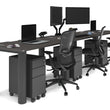 QUADRO CYLINDER LEG OFFICE WORKSTATION