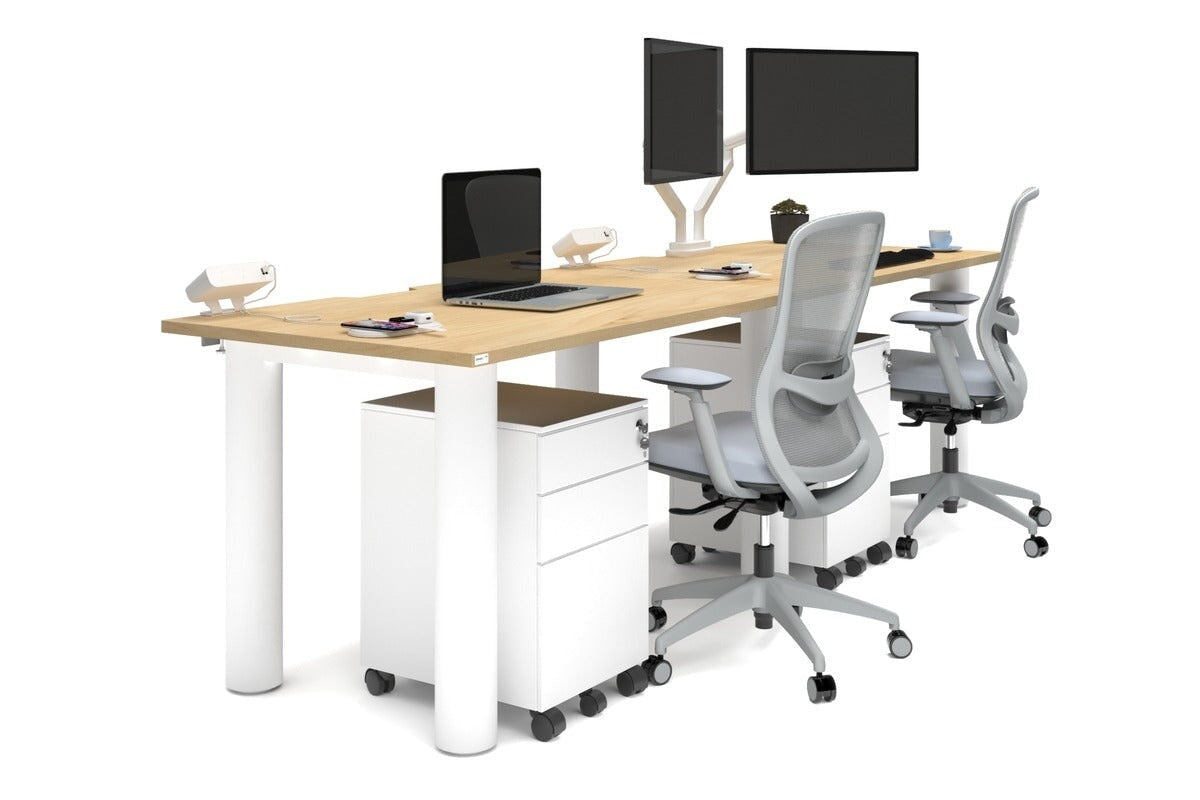 QUADRO CYLINDER LEG OFFICE WORKSTATION