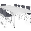 QUADRO SQUARE LEG MODERN BOARDROOM TABLE