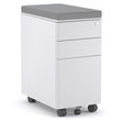 SLIM MOBILE PEDESTAL IN WHITE