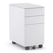 SLIM MOBILE PEDESTAL IN WHITE