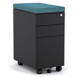 SLIM MOBILE PEDESTAL IN BLACK