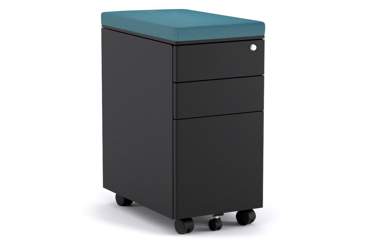 SLIM MOBILE PEDESTAL IN BLACK