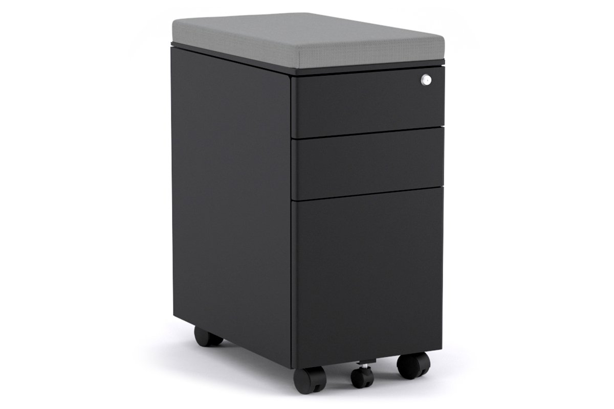 SLIM MOBILE PEDESTAL IN BLACK