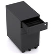 SLIM MOBILE PEDESTAL IN BLACK
