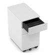 SLIM MOBILE PEDESTAL IN WHITE
