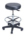 ROUND TOP SWIVEL DRAFTING STOOL - OPTIONAL DRAUGHTSMAN HEIGHT