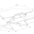 ARISE CORNER DESKALATOR WITH FREE ANTI-FATGUE MAT