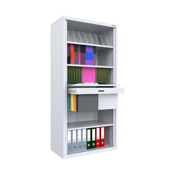 TAMBOUR CUPBOARD WITH OPTIONAL PLANTER
