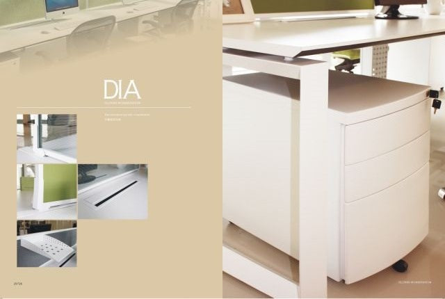 DIAMOND WORKSTATION SYSTEM IN WHITE