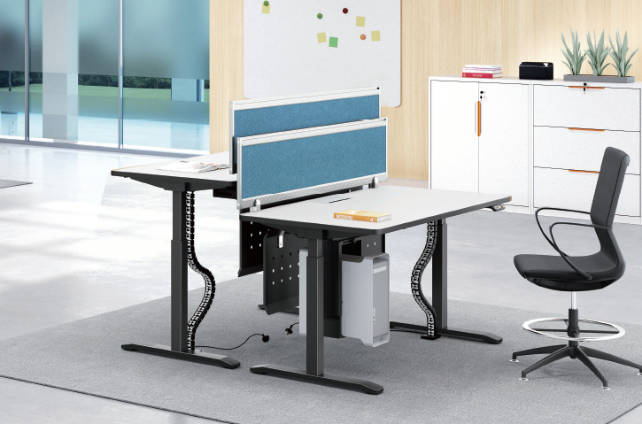 BLACK FRAME EVEREST ELECTRONIC HEIGHT ADJUSTABLE DESKS
