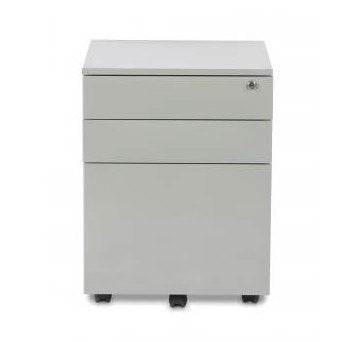 EQ SLIMLINE MOBILE PEDESTALS IN WHITE