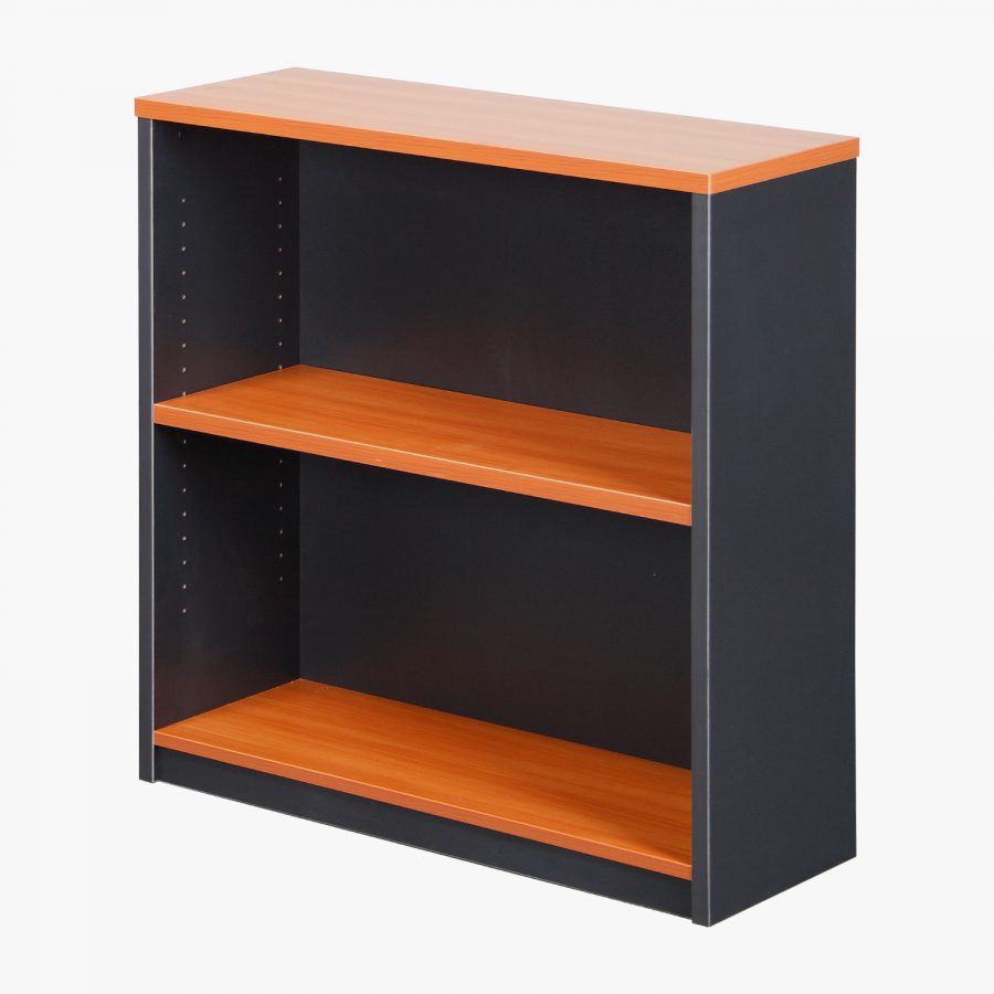 TWO-TONE OPEN BOOKCASES