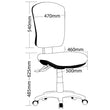 ORIEL TASK CHAIR WITH DRAFTING KIT