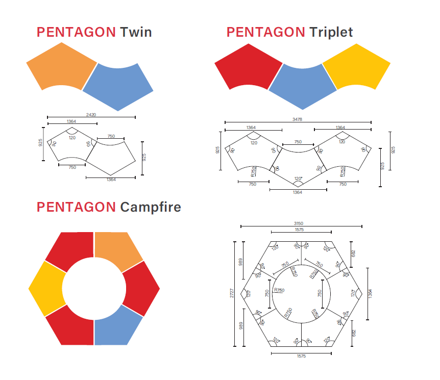 PENTAGON COLLABORATIVE TABLE