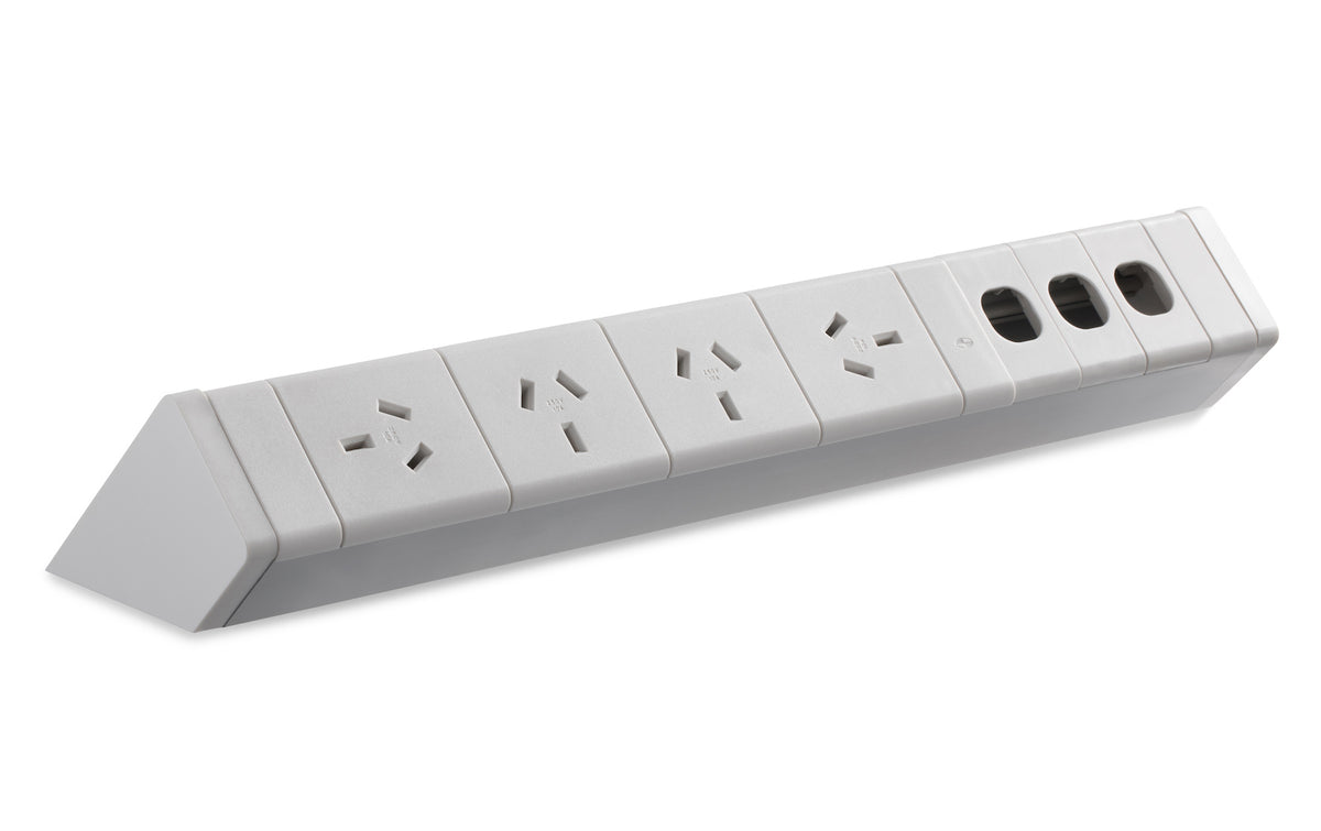 ABOVE DESK POWER RAILS