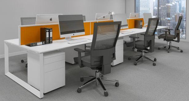 DIAMOND CORNER WORKSTATIONS AND DESKS IN WHITE AVAILABLE FOR IMMEDIATE DELIVERY AND INSTALLATION