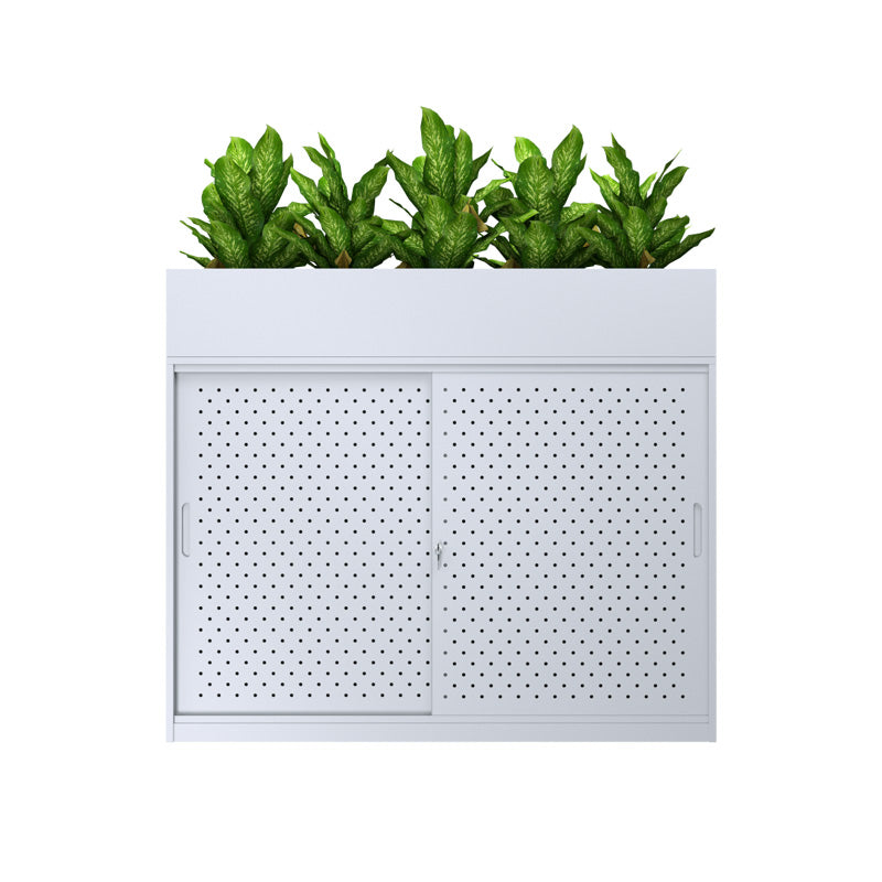 SLIDING DOOR CABINET WITH OPTIONAL PLANTER BOX