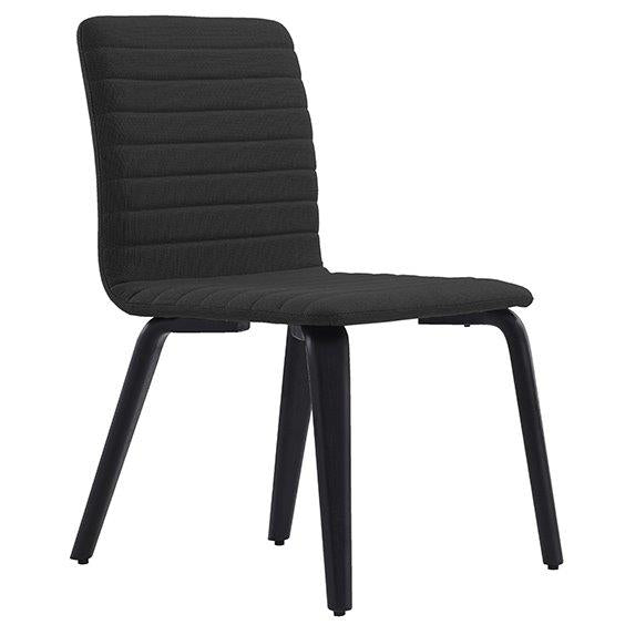 SMOKE modern shaped chair with a turned leg